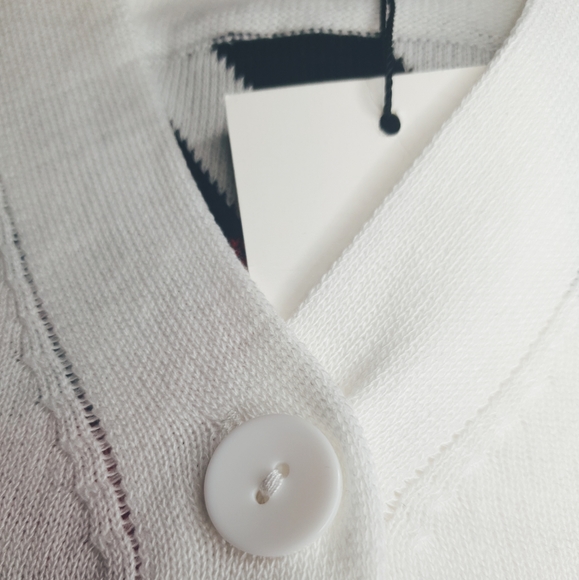 Embroidery white cadigan - Picture 4 of 10